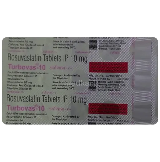 turbovas 10mg tablet 15's